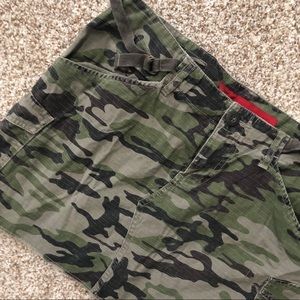 Camo cargo mini skirt size 11